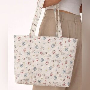Hello Kitty Patterned White and Pink Tote Bag